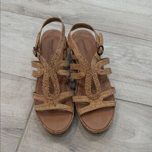 BearPaw Women's Brown Braided Sandals